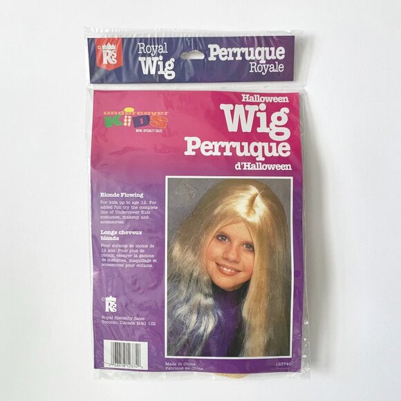 Blonde Long Wig Kids Child Yellow Taylor Swift Halloween Costume Prep Preppy - Picture 1 of 5